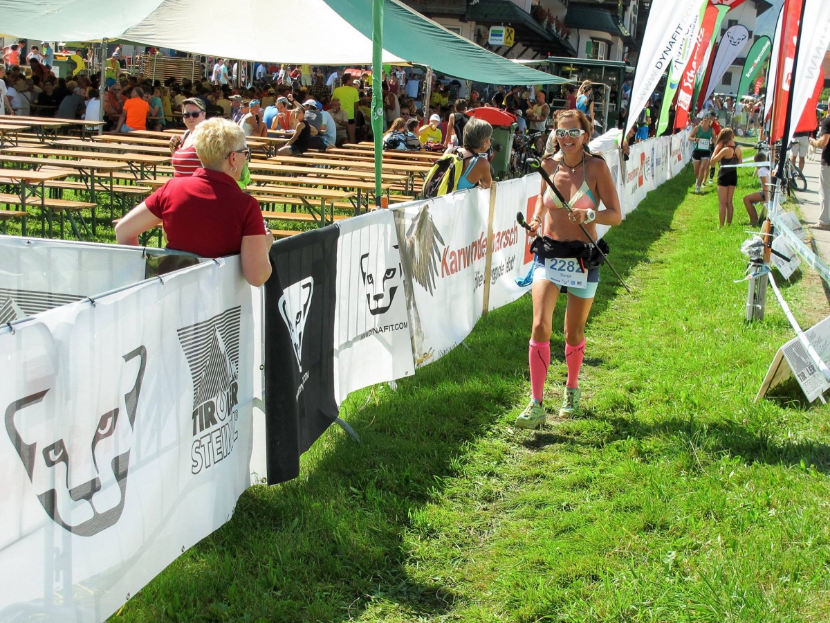 Sonja beim Zieleinlauf   